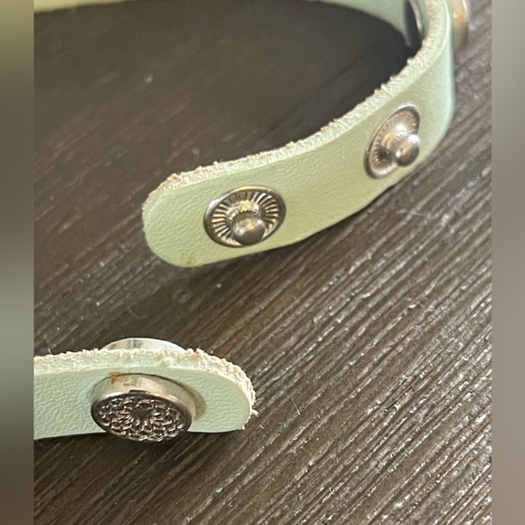 Mint green studded wrap around bracelet. - Picture 4 of 4